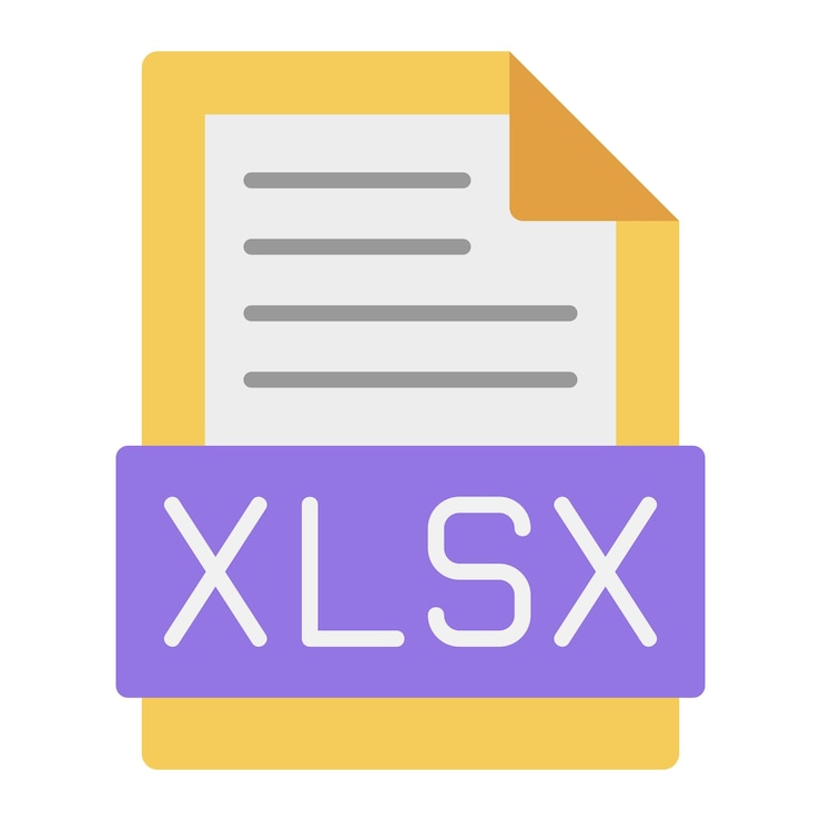 Vector xlsx icon