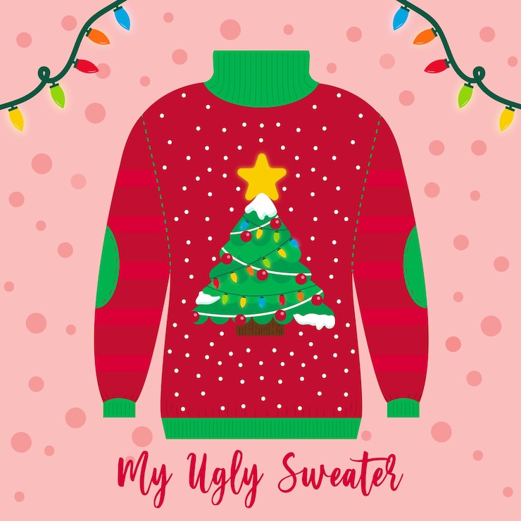 Vector xmas sweater