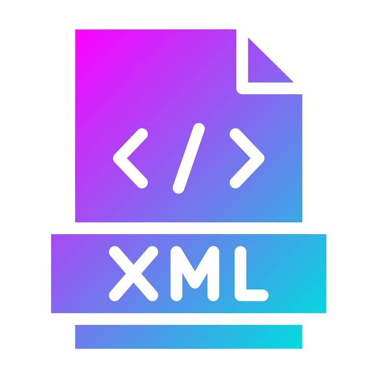Vector xml vector icon design illustration