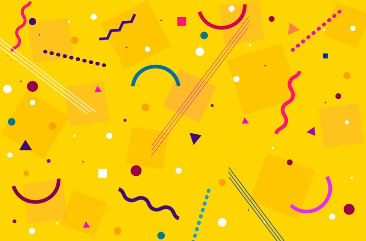 Yellow abstract modern background