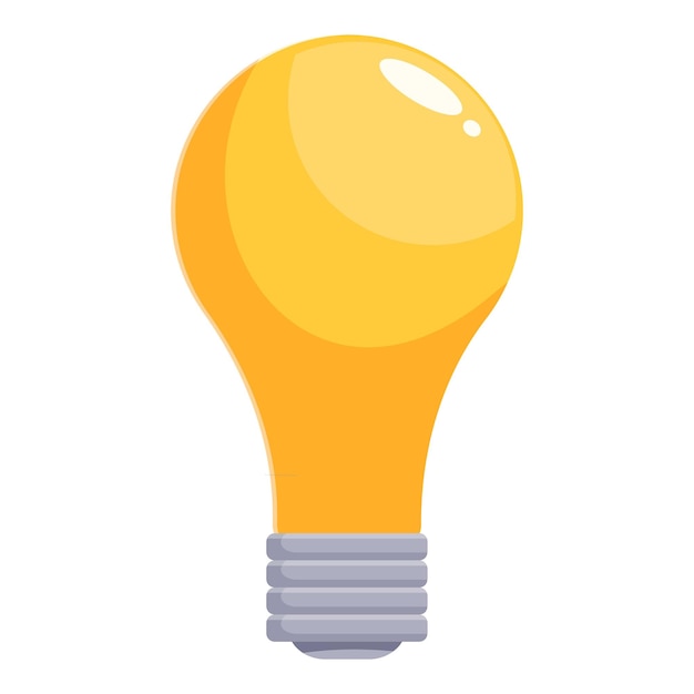 Yellow lightbulb shining brightly representing ideas