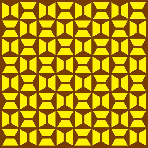Yellow Pattern trapezoid Vector