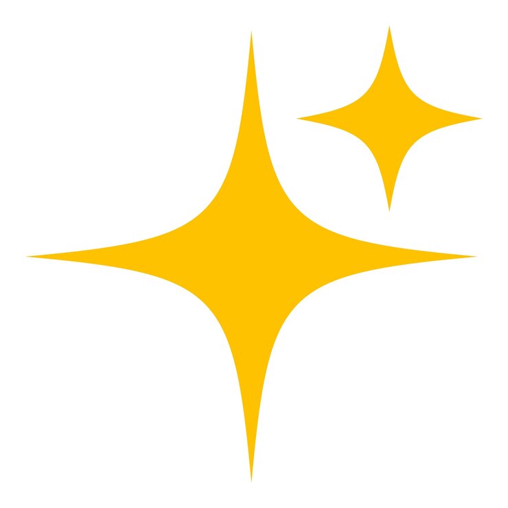 Vector yellow sparkle diamond stars stock vector