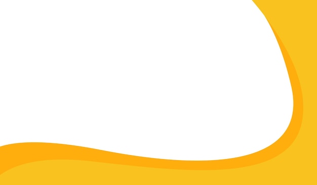 yellow wave abstract background design template banner