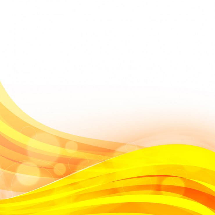 Vector yellow waves abstract background.