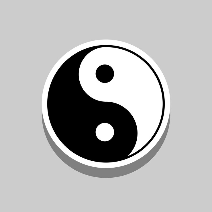 Yin and Yang Symbol Vector