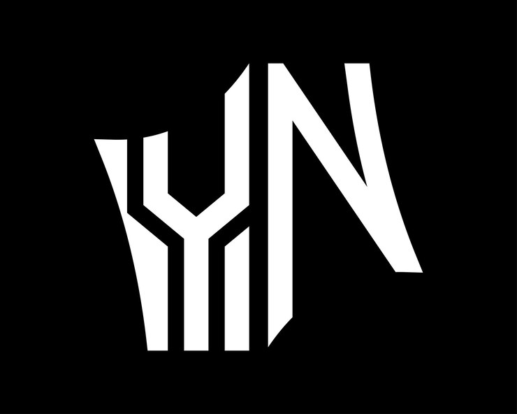 Vector yn letter logo design vector art
