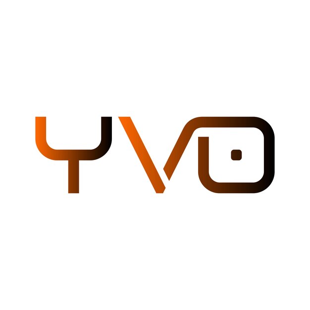 YVO logo abstract typography simple modern minimal vector design