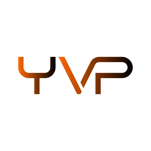 YVP logo abstract typography simple modern minimal vector design