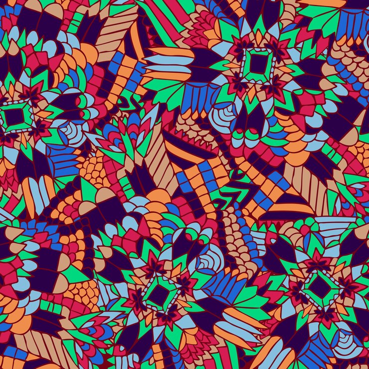 Zentangle ornament background Retro style ethnic ornament Tribal abstract ornament