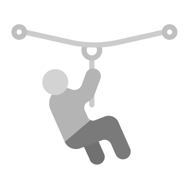 Zip Lining icon vector image Can be used for Adventure