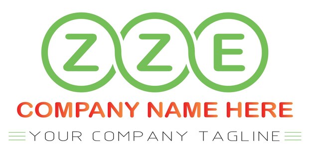 ZZE Letter Logo Design
