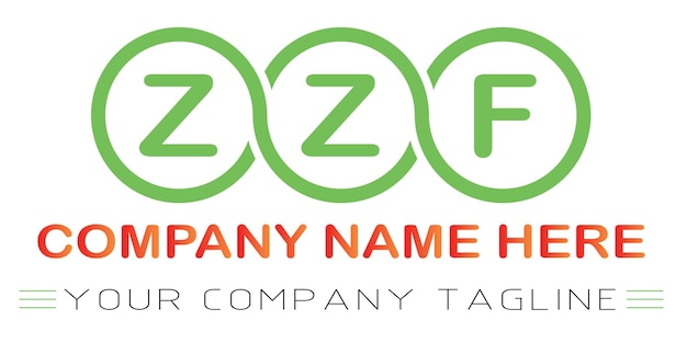 ZZF Letter Logo Design