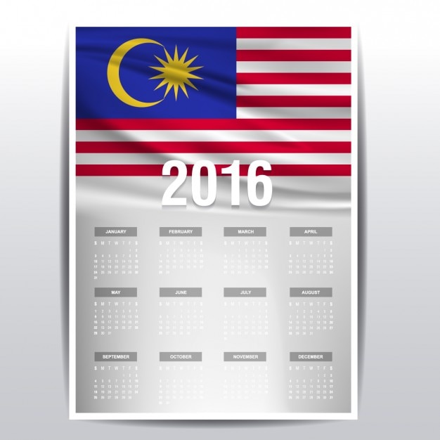 2016 kalender von malaysia