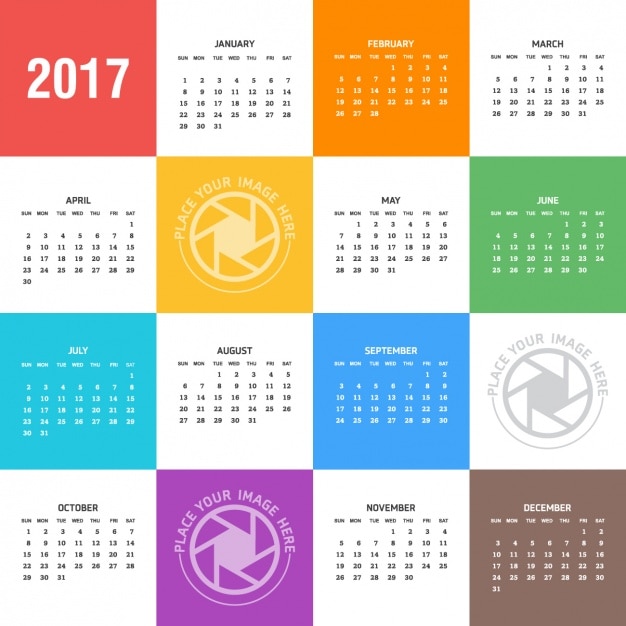 2017 kalender-design