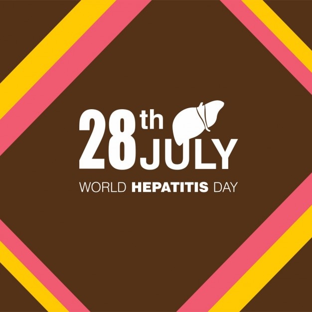 Kostenloser Vektor 28. juli welt-hepatitis-tag hintergrund