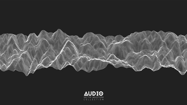 3D-Echo-Audiowelle aus dem Spektrum.