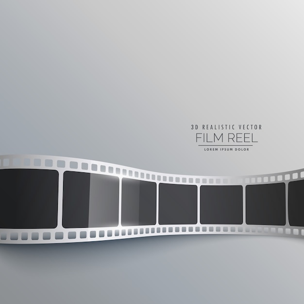 3d-filmstreifen vektor hintergrund design