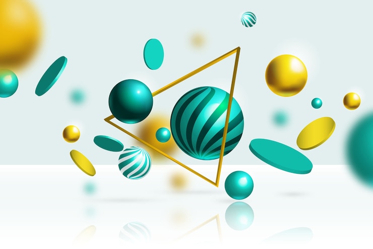 Kostenlose Vektor 3d-hintergrundkonzept