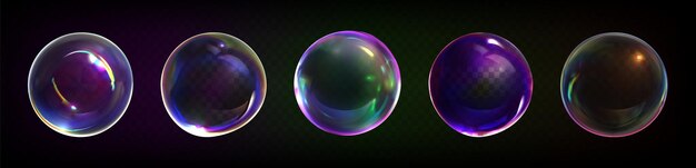 3D-Regenbogen-Seifenkugel Glas-Irissierender Kreis