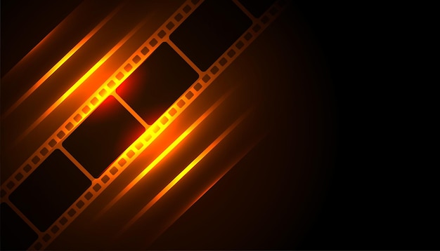 3D-Retro-Filmstreifen-Hintergrund mit Textraum