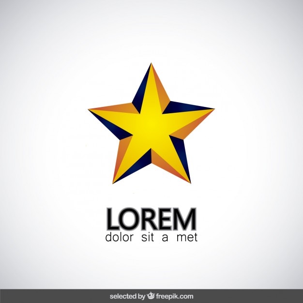 3d star logo