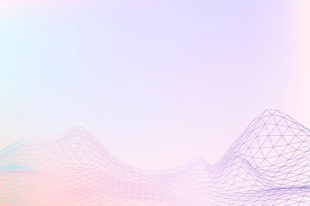 3D-Wellen-violettes Musterdesign