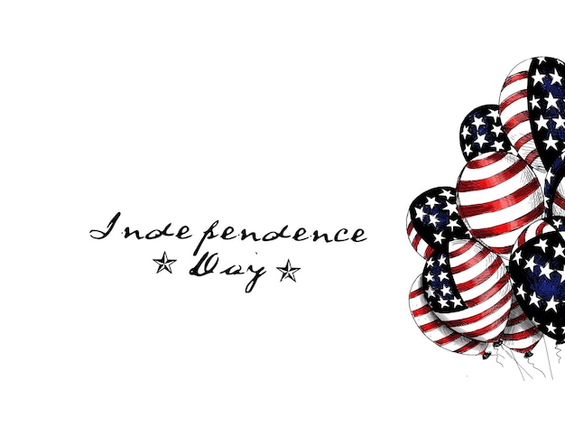 4. Juli Amerikanischer Unabhängigkeitstag-Ballon