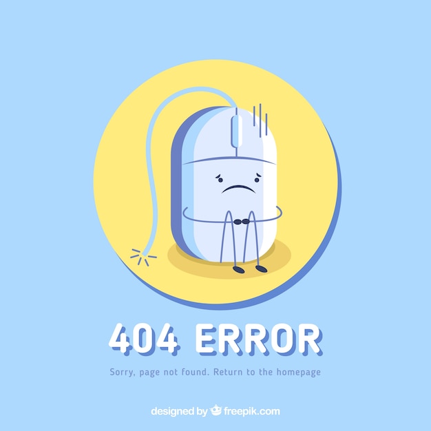 404-Fehler-Hintergrund in flachen Stil