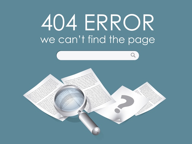 Kostenloser Vektor 404 fehler hintergrund