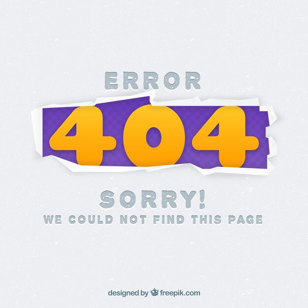 404-Fehler-Web-Vorlage in flachen Stil
