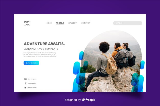 Abenteuer erwartet Reise-Landingpage