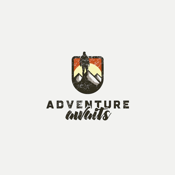 Kostenlose Vektor abenteuer-logo-design
