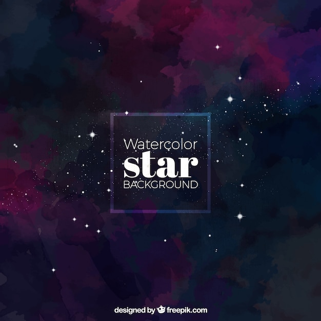 Abstract Aquarell Hintergrund mit Sternen