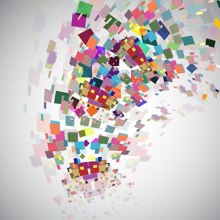 Kostenlose Vektor abstract design hintergrund mit farbe burst-effekt