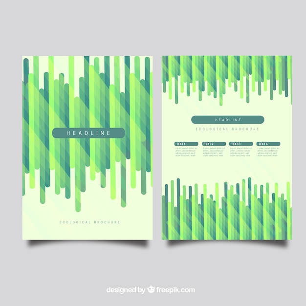 Abstract green Broschüre Design