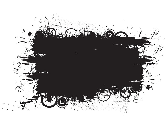 Abstract Grunge Banner mit Ihrer Test-Vektor-Illustration