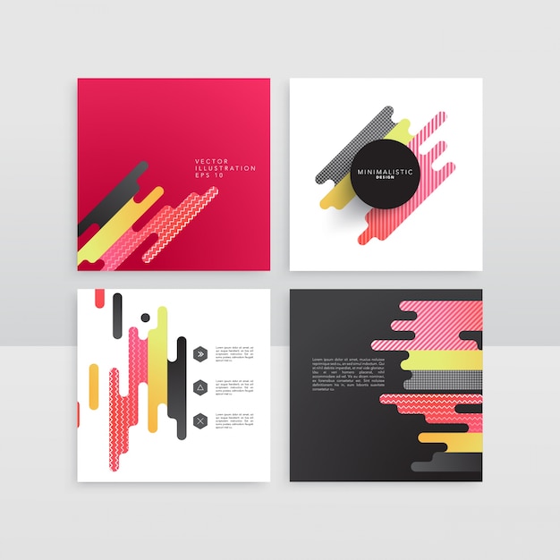 Abstract shape design set