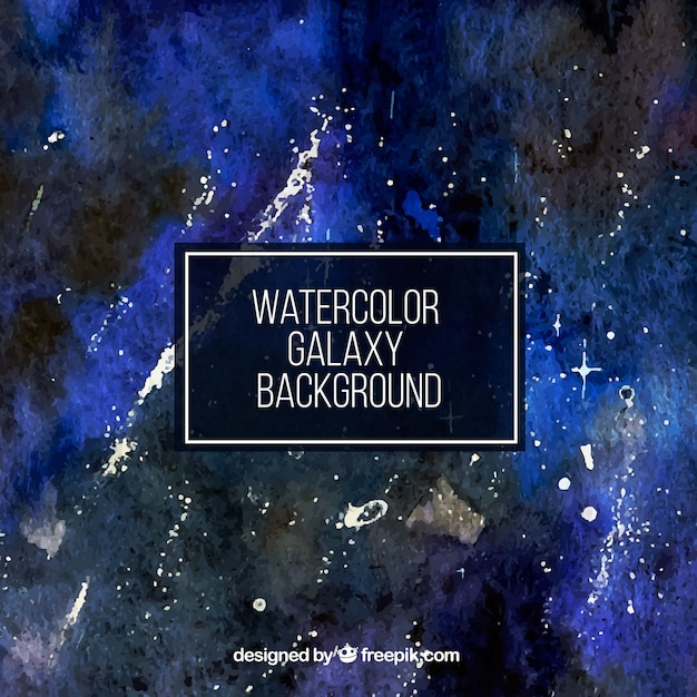 Kostenloser Vektor abstrakt aquarell hintergrund des universums