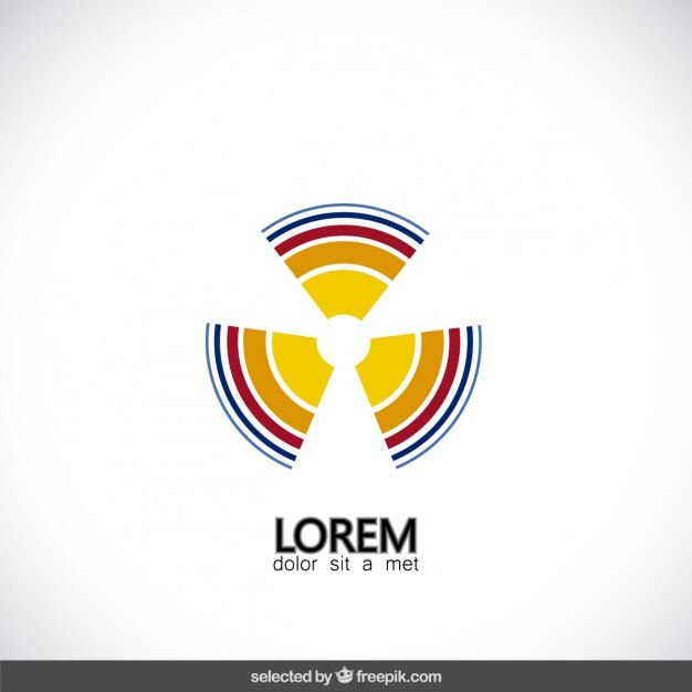 Kostenlose Vektor abstrakt blätter logo