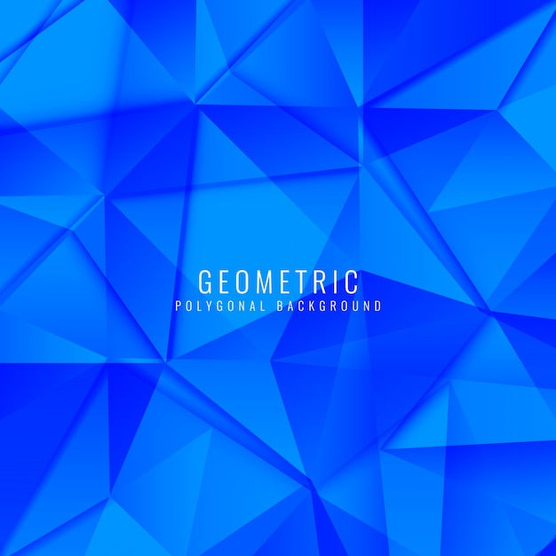 Abstrakt blau geometrischen polygonalen Hintergrund