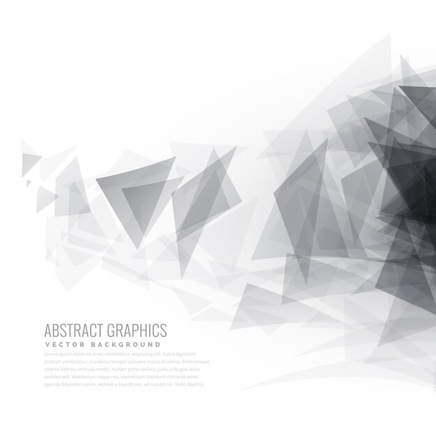 abstrakt graue Dreieck formen platzen