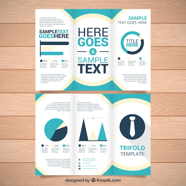 Kostenloser Vektor abstrakt infografik broschüre