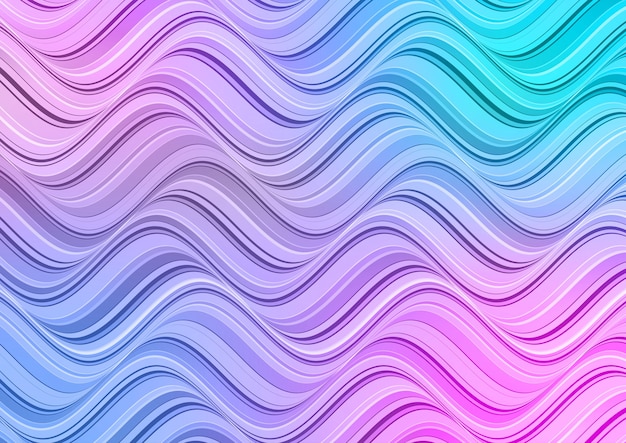 Abstrakt mit einem pastellfarbenen Wellenentwurf