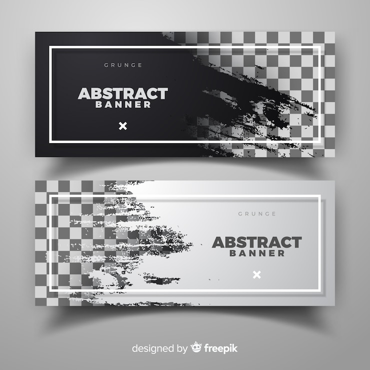 Kostenlose Vektor abstrakte banner vorlage