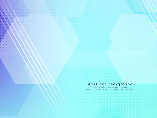 Abstrakte blaue Farbe Hexagon-Stil geometrischer Hintergrund