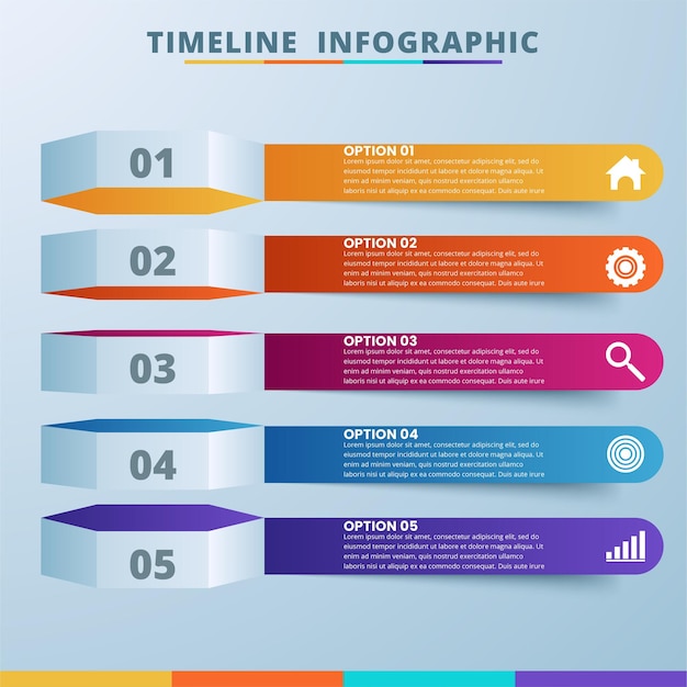 Abstrakte digitale 3d-illustration infografik