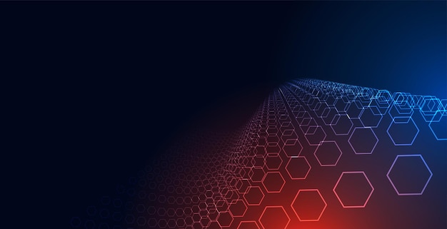 abstrakte digitale Technologie geometrischer Hintergrund ein Netz der Cyber-Innovation