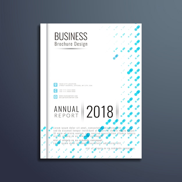 Kostenloser Vektor abstrakte elegante business-broschüre design