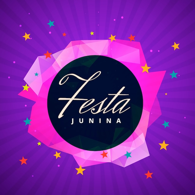 Abstrakte festa junina hintergrund design